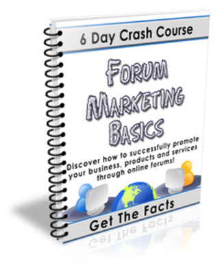 Product picture Forum Marketing Basics Course with PLR